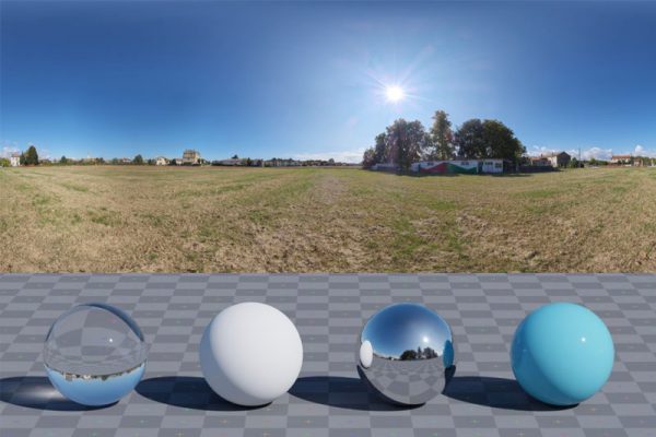 郊区的上午干净hdri光线贴图(hdr)