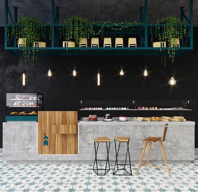 蛋糕店前台3d模型objfbxmax