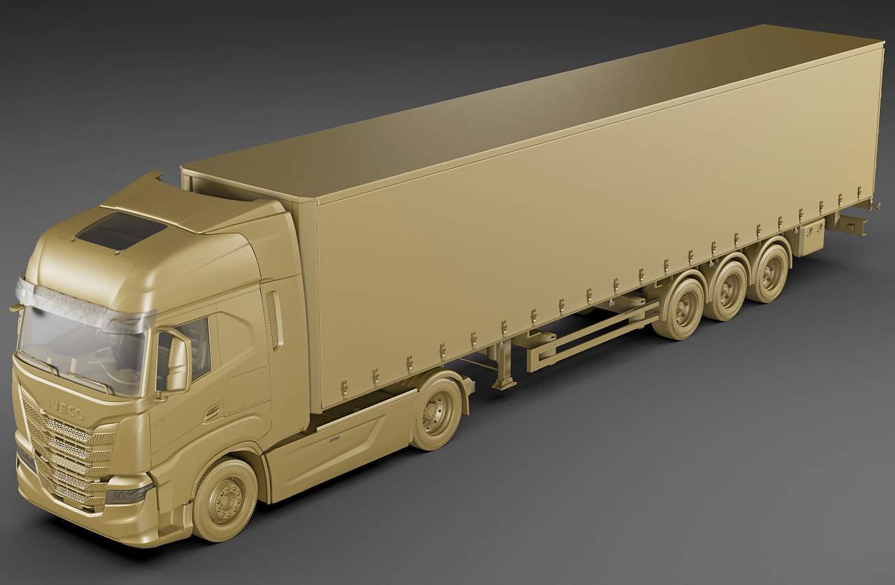 依维柯ivecosway2020卡车大货车3d模型下载max3dsfbxobjc4dlwotex