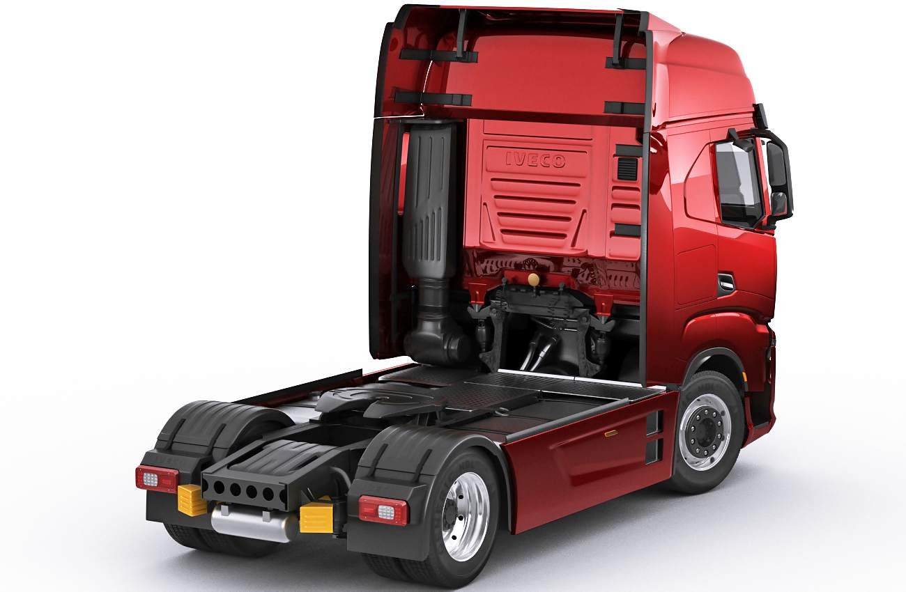 依维柯 iveco s-way 2020 卡车大货车3d模型下载 (max,3ds,fbx,obj