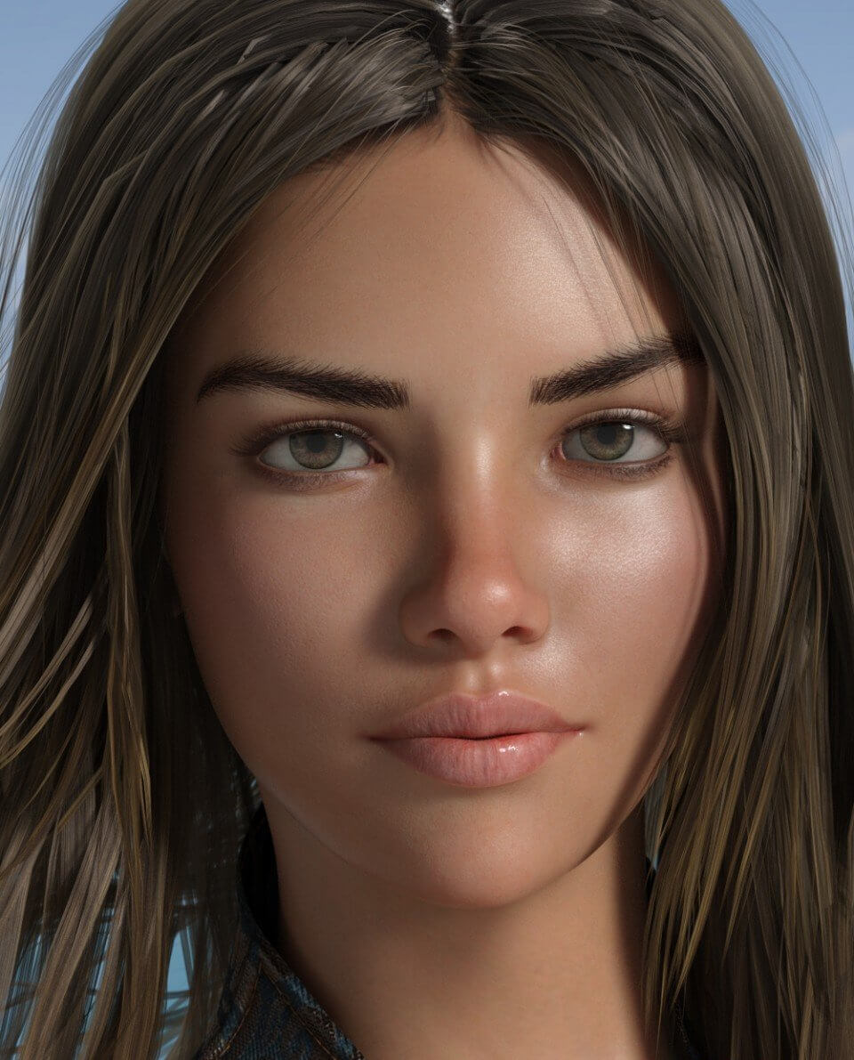 daz3d打造的美女人体3d模型下载dxs