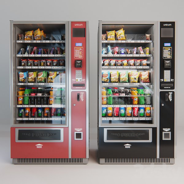零食贩卖机3d模型(obj,fbx,max)