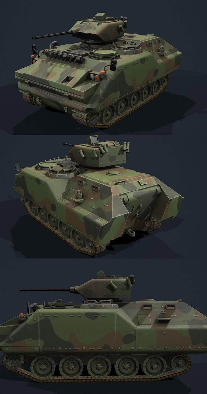 acv-15装甲车3d模型(obj,fbx,max)插图