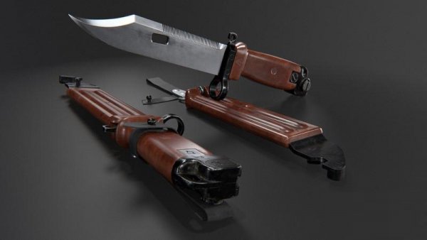 bayonet akm ak-74刺刀3d模型(obj,fbx,max)