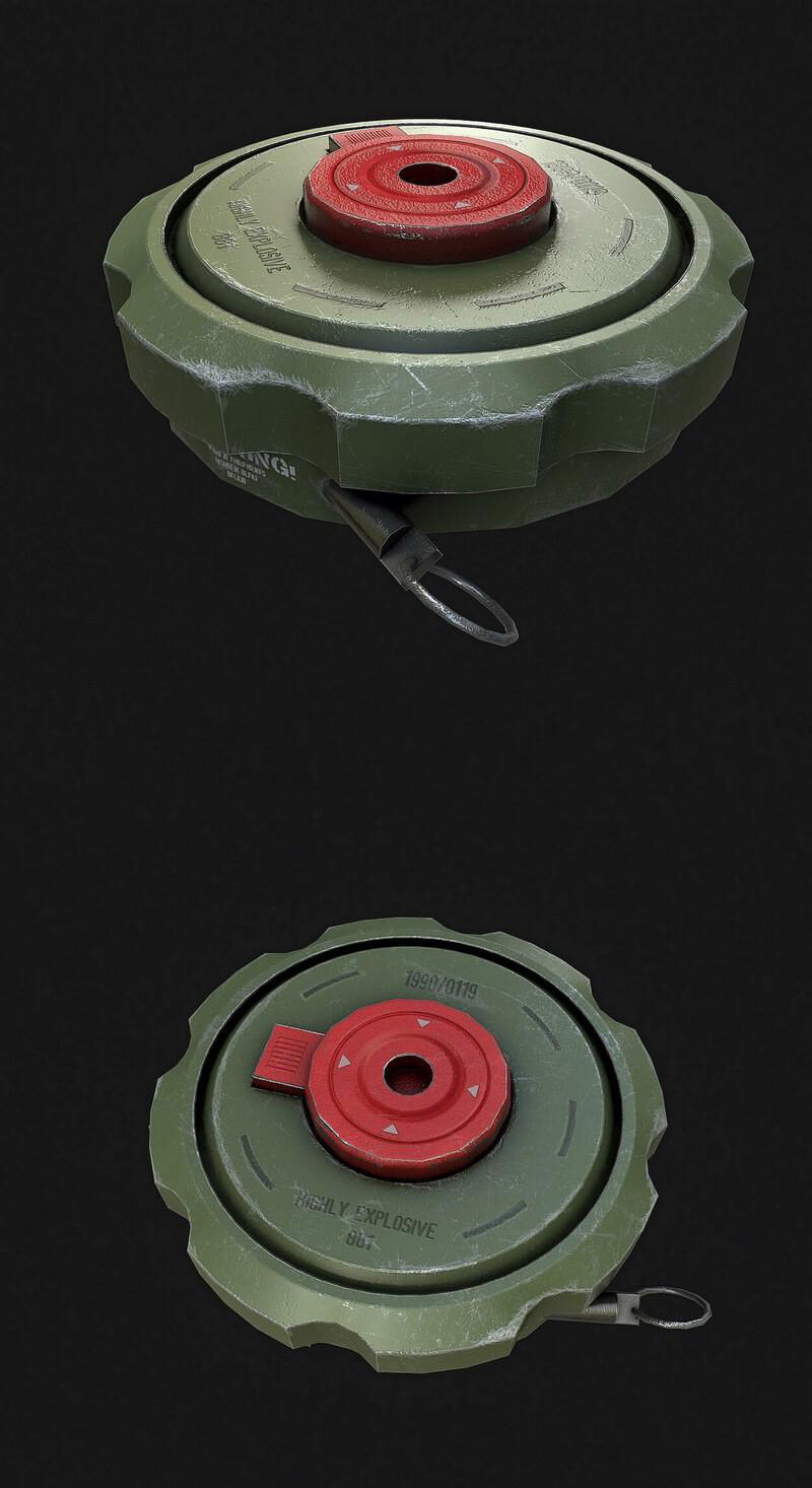 地雷模型(obj,fbx,max)