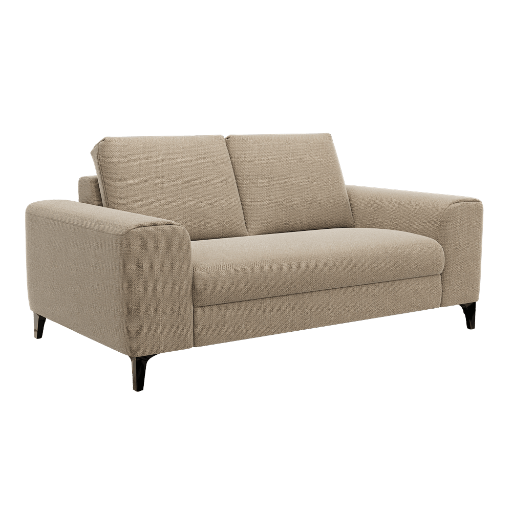 donato双人杏色布艺柔软沙发3d模型(obj,fbx,max)插图