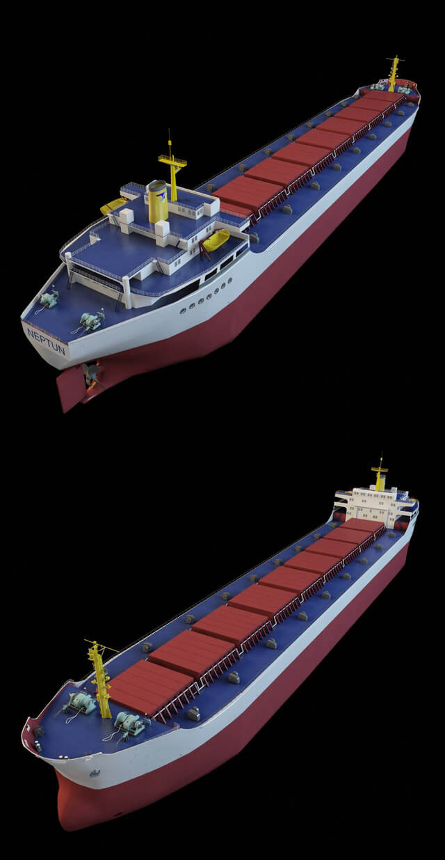 货船3d模型fbxmax
