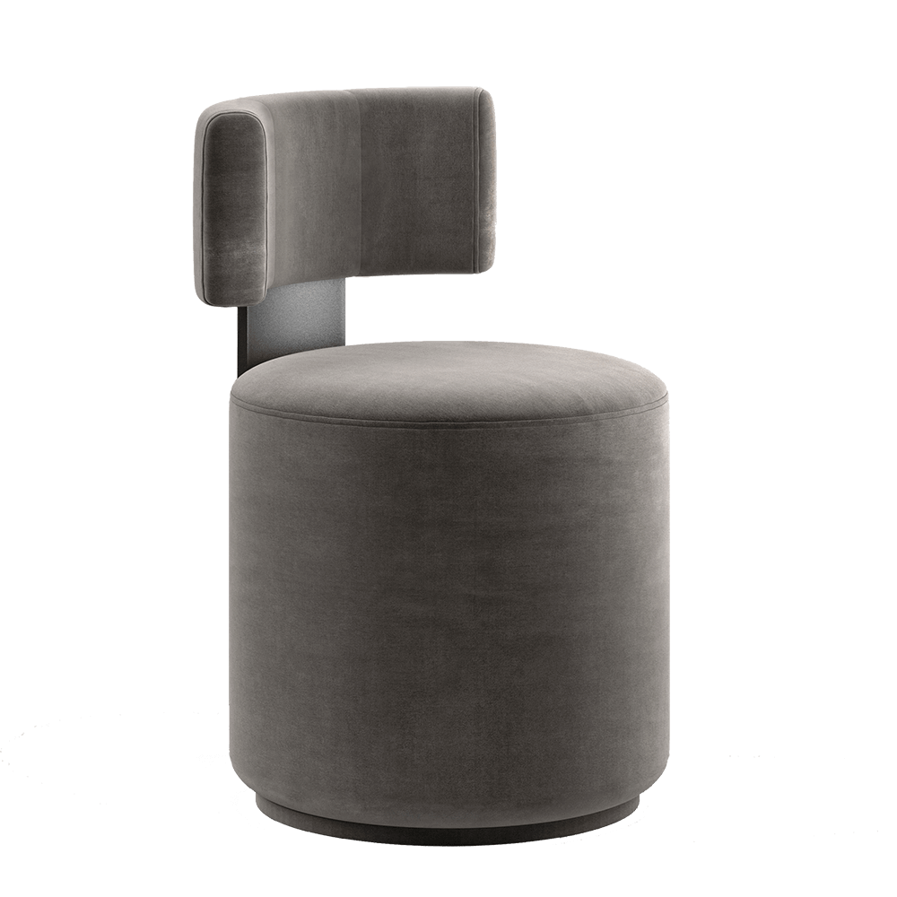 taupo圆柱形布艺单人沙发椅3d模型objfbxmax