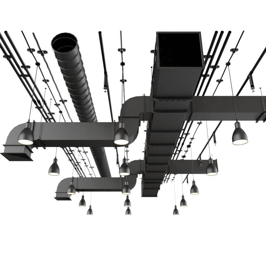 屋顶通风系统3d模型fbxmax