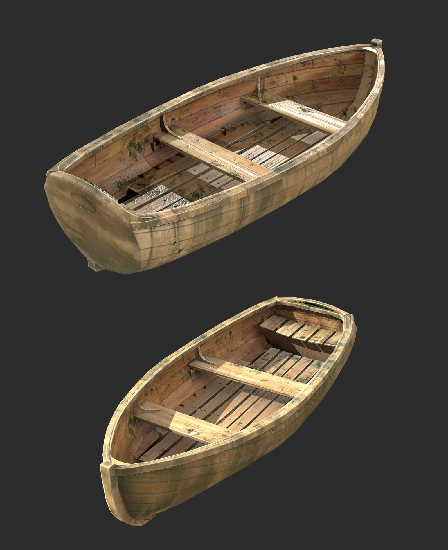 木船3d模型objfbxmax