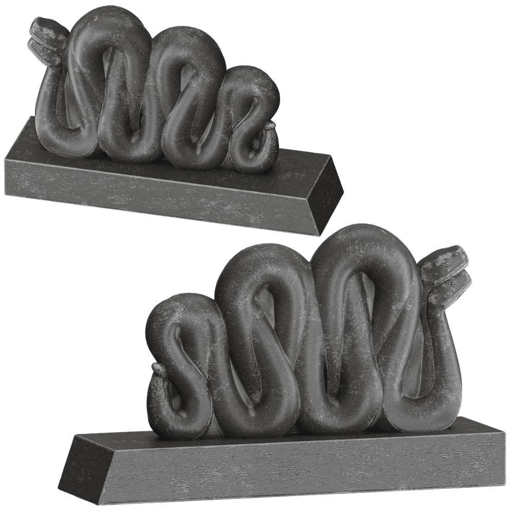 harutyun karapetyan石头蛇雕像 摆件装饰品3d模型